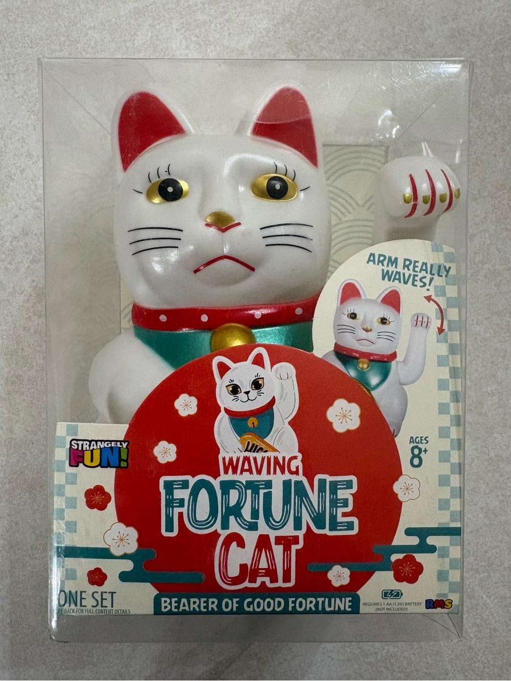 Lucky Fortune Cat, Japanese Waving Arm Feng Shui Figurine